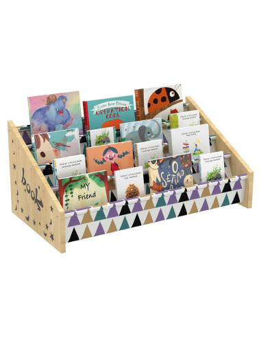 Estantería infantil de madera Kjlwb 4 niveles 72.9x31.8x39.9cm