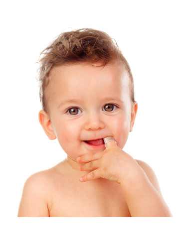 Boao 18 Cepillos de Dedo para Bebés con Estuche - Silicona