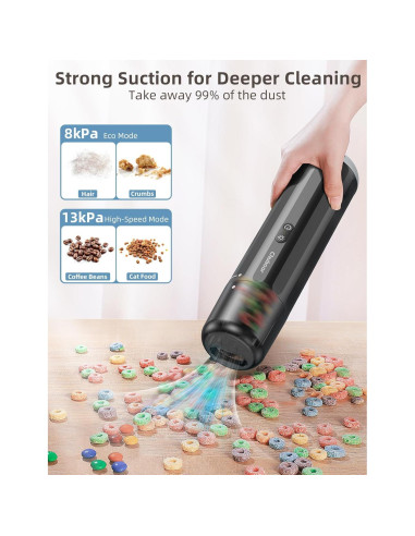 Aspiradora de Mano Inalámbrica Chuboor P13 120W 14kPa Marrón