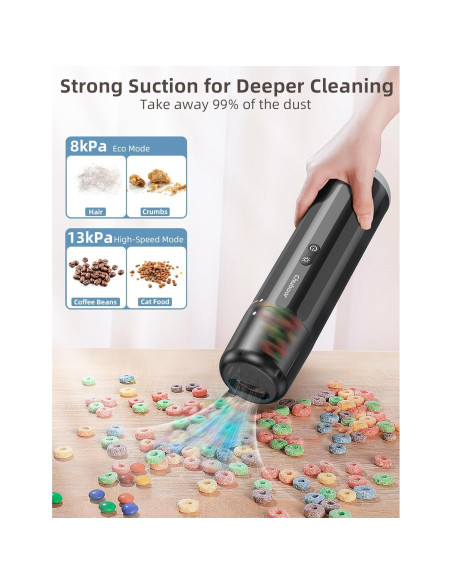 Aspiradora de Mano Inalámbrica Chuboor P13 120W 14kPa Marrón