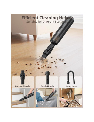 Aspiradora de Mano Inalámbrica Chuboor P13 120W 14kPa Marrón