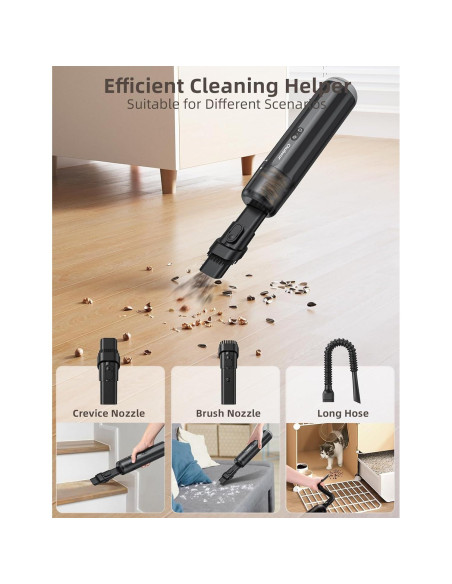 Aspiradora de Mano Inalámbrica Chuboor P13 120W 14kPa Marrón