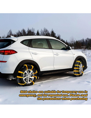 Cadenas de Neumáticos Antideslizantes Tallew 10 Pcs 1.5 x 93 cm