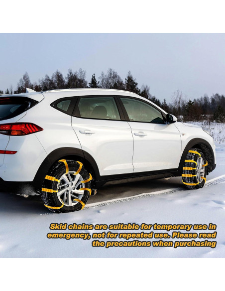 Cadenas de Neumáticos Antideslizantes Tallew 10 Pcs 1.5 x 93 cm