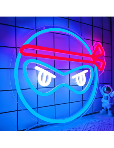 Letrero de Neón Ninja Ajoyferris LED Dimmable 33.9 cm