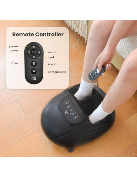 Masajeador de Pies Shiatsu CILI CL-5325 con Calor y Compresión