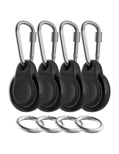 Soporte Impermeable para AirTag Holixcase Negro 4 Pack