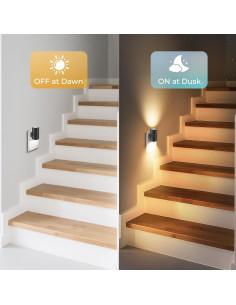 Luces Nocturnas LED Tsexes Regulables 0-200LM 3000K Paquete de 4 2