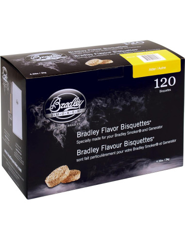 Bisquettes de Ahumado Bradley Aliso 120 unidades 1.81 kg