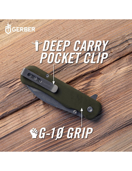 Cuchillo de bolsillo EDC Gerber Confidant 8.13 cm plegable