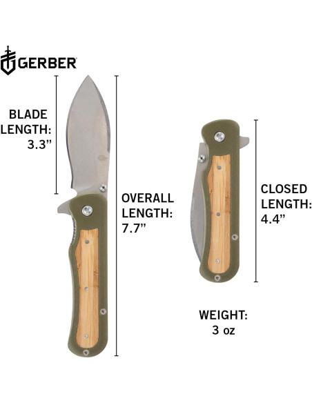 Cuchillo de bolsillo EDC Gerber Confidant 8.13 cm plegable