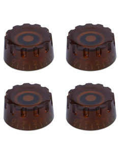 4 Perillas de Guitarra Eléctrica Marrón XIYANGJUAN 6mm