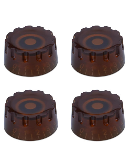 4 Perillas de Guitarra Eléctrica Marrón XIYANGJUAN 6mm