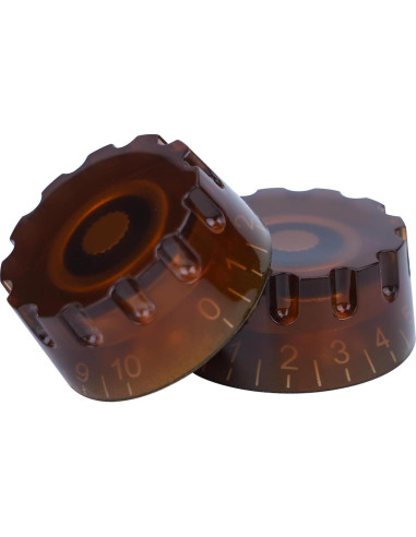 4 Perillas de Guitarra Eléctrica Marrón XIYANGJUAN 6mm