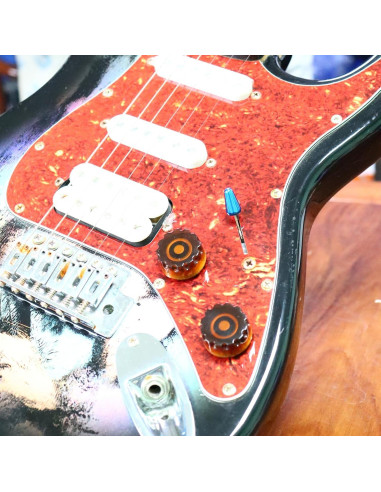 4 Perillas de Guitarra Eléctrica Marrón XIYANGJUAN 6mm