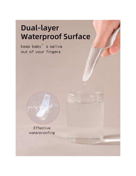 Cepillo de Dedo para Bebé Mokoala - 59 Toallitas Desechables