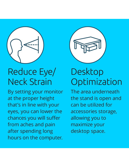 Soporte para Monitor Ergonómico Kensington SmartFit Negro 31.1x5.7x12.1cm