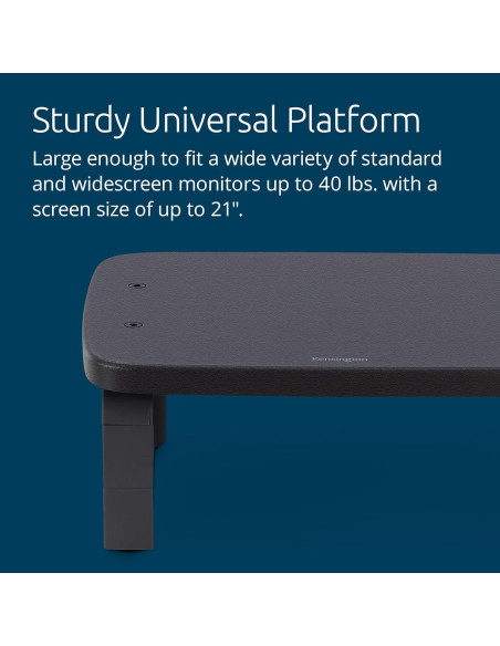 Soporte para Monitor Ergonómico Kensington SmartFit Negro 31.1x5.7x12.1cm