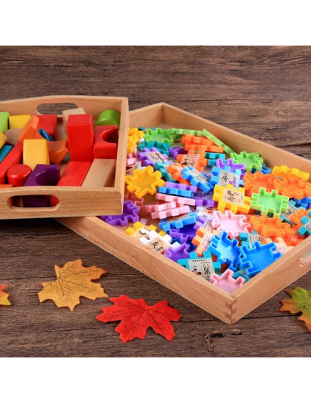 Bandeja de Madera Ovalada NUOBESTY 32.5x25cm para Servir