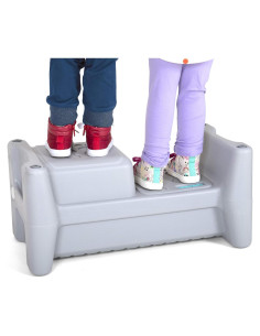 Escalera Simplay3 para Niños Antideslizante 2 Niveles Gris