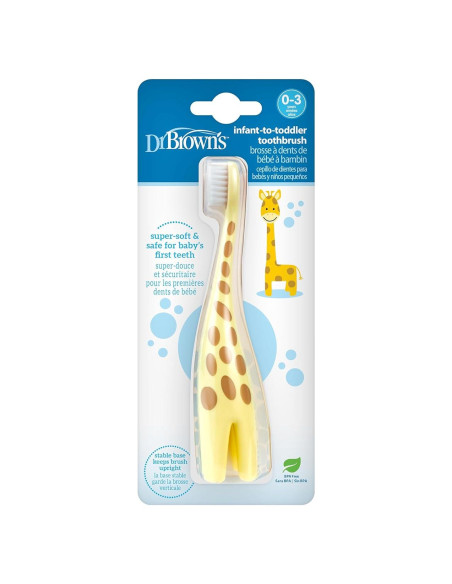 Cepillo de Dientes para Bebés Dr. Brown Jirafa 0-3 Años