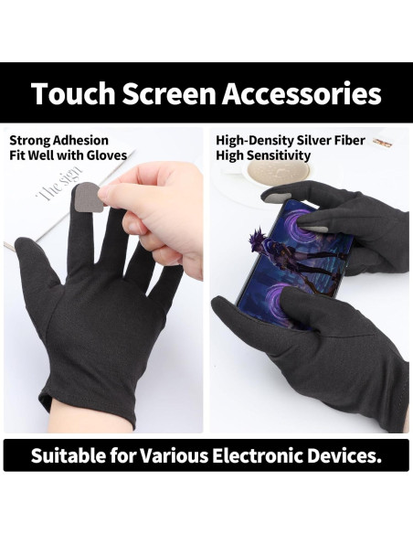 Guantes de Algodón Negros ENPOINT - 10 Pares Hidratantes