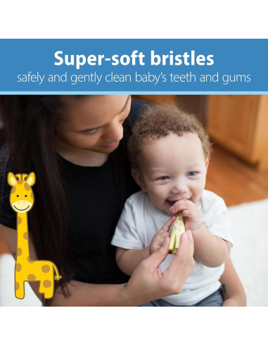 Cepillo de Dientes para Bebés Dr. Brown Jirafa 0-3 Años