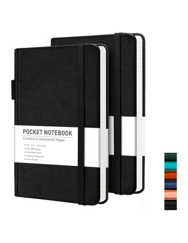 Cuaderno de Bolsillo RETTACY A6 2-Pack 320 Páginas Rayadas