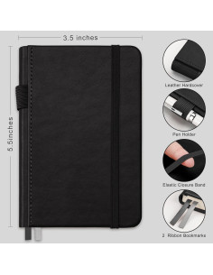 Cuaderno de Bolsillo RETTACY A6 2-Pack 320 Páginas Rayadas 2