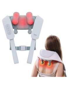 Masajeador de Cuello y Espalda Inalámbrico nibreo, 3 Modos