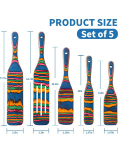 Juego de Utensilios de Cocina Gudamaye 5 Piezas Pakkawood 2