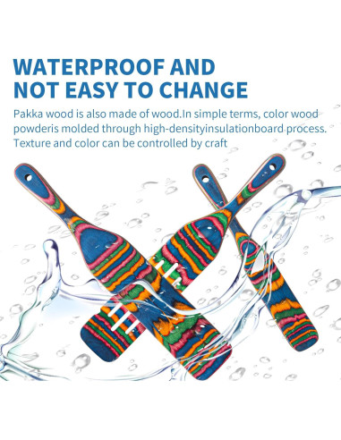 Juego de Utensilios de Cocina Gudamaye 5 Piezas Pakkawood