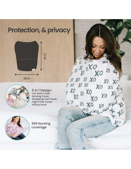 Cubierta Multiusos Copper Pearl Grace - Asiento Auto, Lactancia