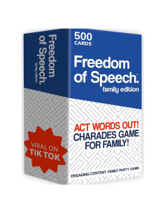 Juego de Mesa QUOKKA Libertad de Expresión Familiar - 500 Tarjetas