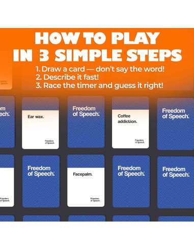 Juego de Mesa QUOKKA Libertad de Expresión Familiar - 500 Tarjetas