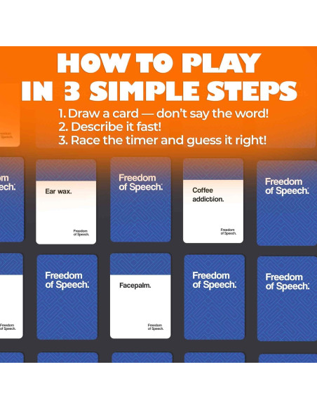 Juego de Mesa QUOKKA Libertad de Expresión Familiar - 500 Tarjetas