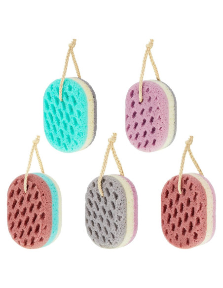 Esponjas de Baño Suaves Boao - 5 Piezas Naturales Exfoliantes