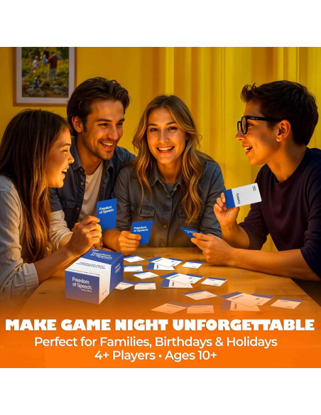 Juego de Mesa QUOKKA Libertad de Expresión Familiar - 500 Tarjetas