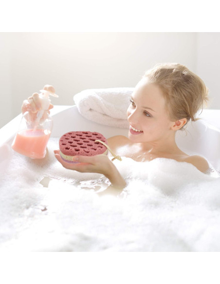 Esponjas de Baño Suaves Boao - 5 Piezas Naturales Exfoliantes