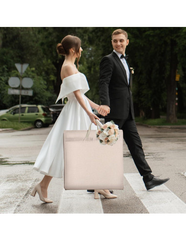 Bolsa de Vestido de Novia Univivi 182.88 cm Beige con Bolsillos
