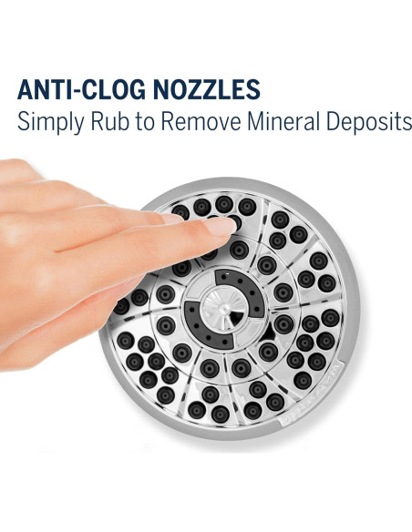 Cabezal de Ducha Waterpik PowerPulse 6 Modos Cromo XAS-613E