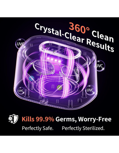 Limpiador Ultrasónico de Joyas MQOMQO 600ml 5 Modos