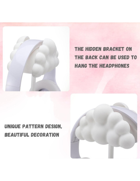 Soporte para Auriculares Yookeer Nube Blanca 25x12 cm