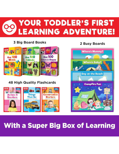 Caja de Aprendizaje Doctor Jupiter para Niños 1-3 Años