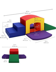 Escalador de Túnel SoftScape Factory Direct 12825-AS para Niños 2