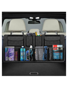 Organizador de Maletero de Coche esouler 106.68x45.72cm Negro