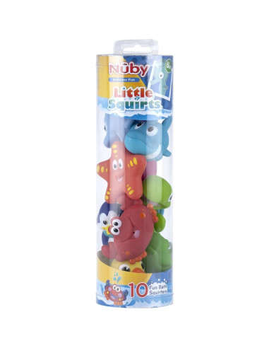 Juguetes de Baño Nuby Little Squirts 10 Personajes 136g