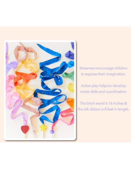 Cinta de Arcoíris Boho Sarah's Silks 2.44m Seda y Madera