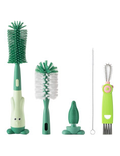 Juego de Cepillos para Biberones Ariseno 5 en 1 Libre de BPA