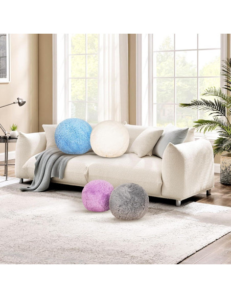 Almohada Decorativa Redonda Gotikle 35 cm Gris Suave Almohada Decorativa Redonda Gotikle 35 cm Gris Suave